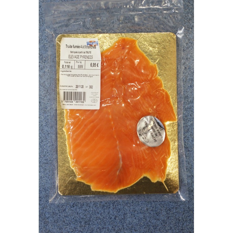 Truite fumée des Pyrénées x 150g