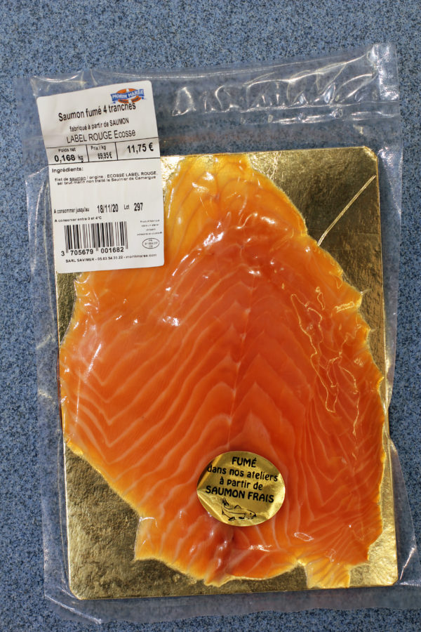 saumon fumé fait par nos poissonniers, Saumon fumé Label Rouge d'Ecosse